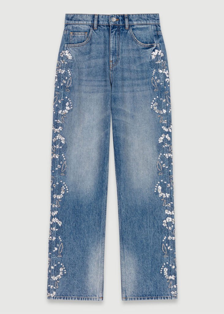 4MAJE-EMBROIDERED-jeans - Gossip Stone TV - Exclusive Celebrity Shows, Fashion, and Luxury News