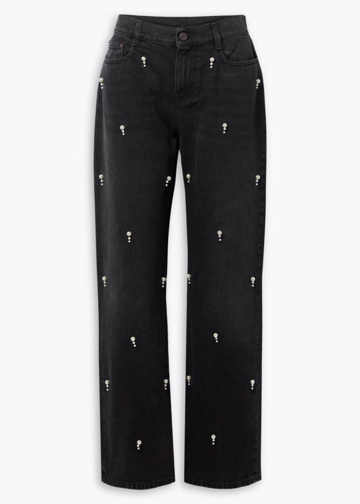 5STELLA-MCCARTNEY-Embellished-high-rise-straight-leg-jeans - Gossip Stone TV - Exclusive Celebrity Shows, Fashion, and Luxury News