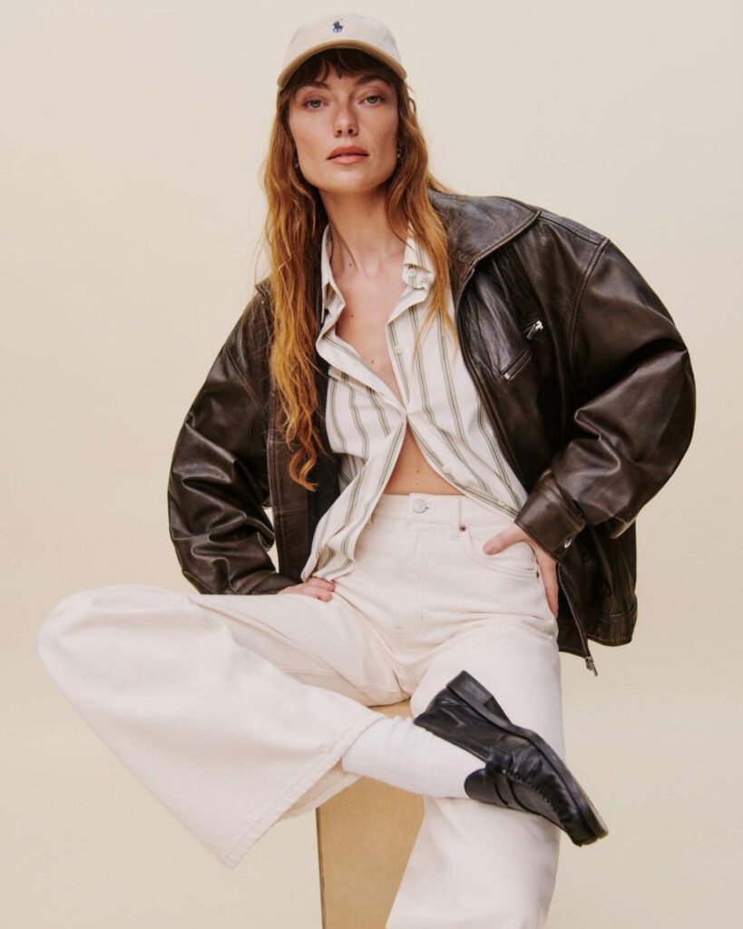 11Reformation-Brown-Jacket - Gossip Stone TV - Exclusive Celebrity Shows, Fashion, and Luxury News