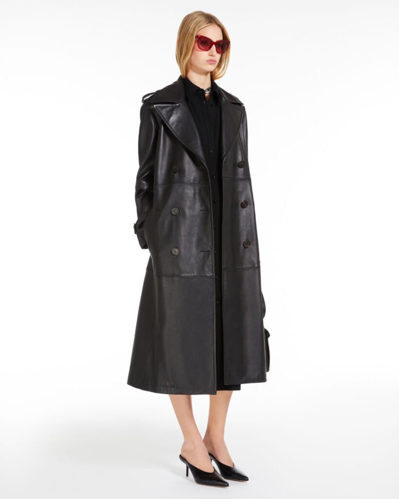 Max-Mara-Leather-trench - Gossip Stone TV - Exclusive Celebrity Shows, Fashion, and Luxury News