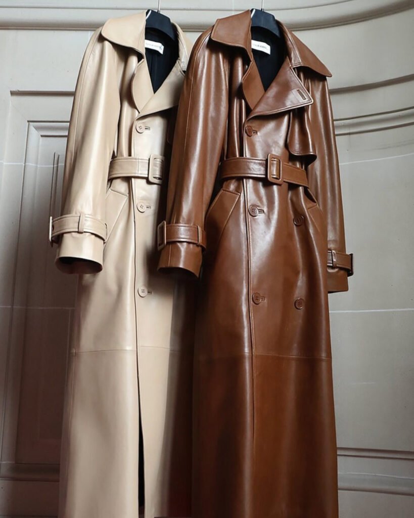 Nour-Hammour-Leather-Trench - Gossip Stone TV - Exclusive Celebrity Shows, Fashion, and Luxury News