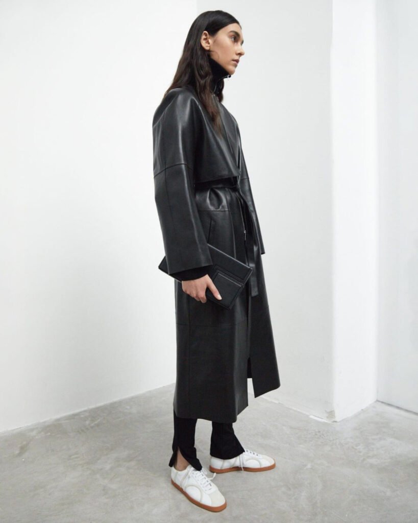 Toteme-Leather-Trench-Coat - Gossip Stone TV - Exclusive Celebrity Shows, Fashion, and Luxury News