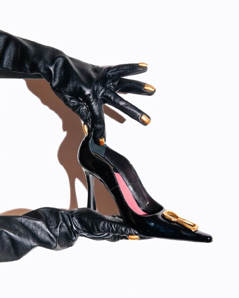 Schiaparelli Heels and Leather Gloves - Gossip Stone TV - Exclusive Celebrity Shows, Fashion, and Luxury News
